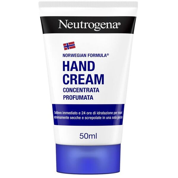 johnson & johnson neutrogena,crema mani concentrata con glicerina, profumata, 50 ml