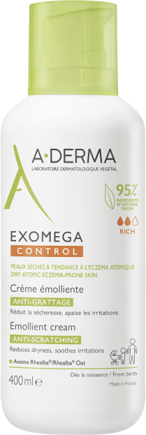 aderma (pierre fabre it.spa) exomega control balsamo emolliente a-derma 400ml