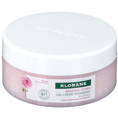 klorane gel crema idratante alla peonia 200 ml