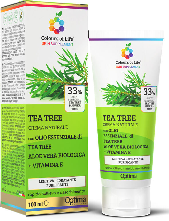 optima naturals srl tea tree 33% 100ml crema colou