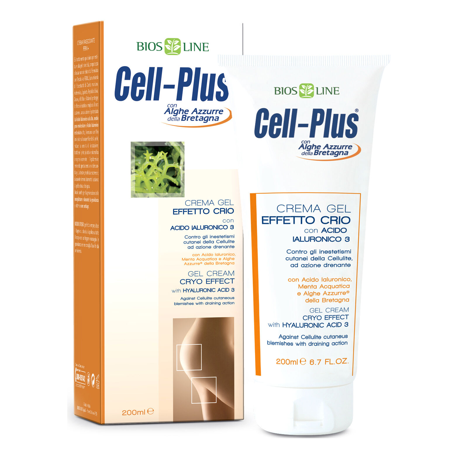 bios line spa cell-plus crema gel effetto crio drenante 200ml