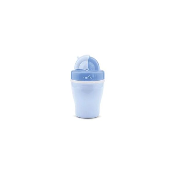 anteprima brands international nuvita tazza con cannuccia e doppio isolamento termico blu 18 m+ 200 ml