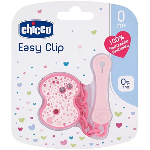 chicco clip con catenella 0m+ (colore assortito)