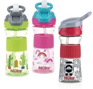 nuby-new valmar nuby borraccia tritan beccuccio da 360ml