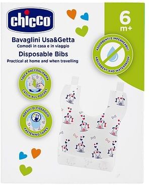 chicco bavaglini monouso compostabili 36 pezzi