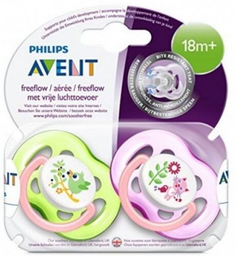 philips spa avent succhietti ultra air 18m+ femmina 2 pezzi