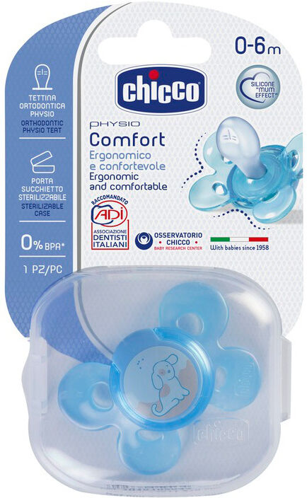 succhicco comfort silicone boy 0-6m+ 1 pezzo