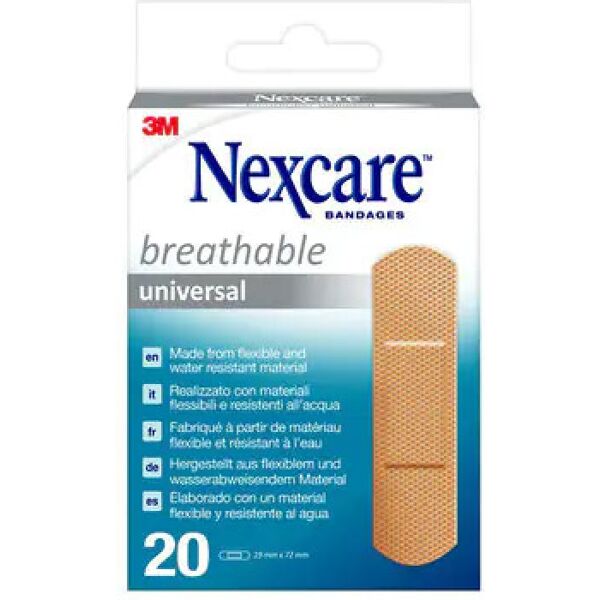 cerotti nexcare universal breathable 19mm x 72mm 3m 20 pezzi rif. n0320ns-0