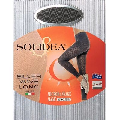 Solidea - Silver Wave Long - Navy - Compression Leggings Solidea - Silver Wave Long - Navy - Compression Leggings