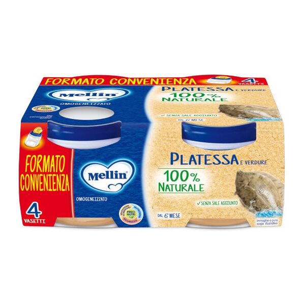 danone nutricia spa soc.ben. mellin omogeneizzato platessa 4x80 g