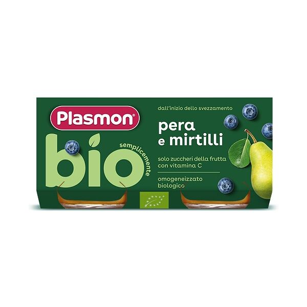 plasmon (heinz italia spa) omo pl.pera/mirtillo bio 2x80g