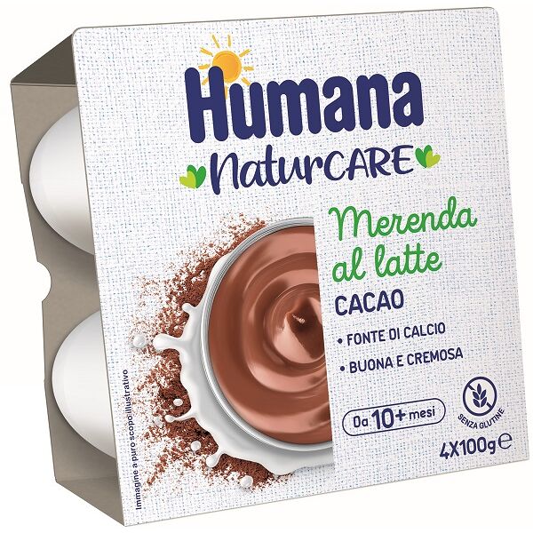 humana italia spa humana merenda cacao 4x100g