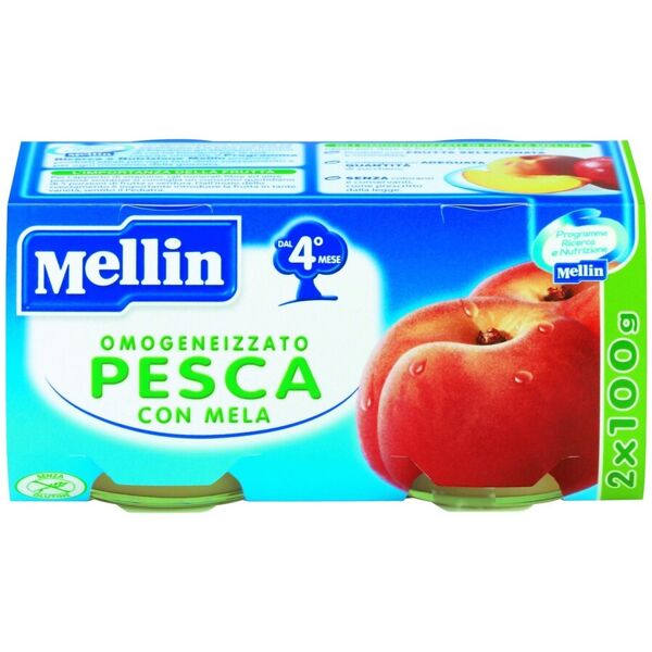 omogeneizzato mellin pesca 2x100g