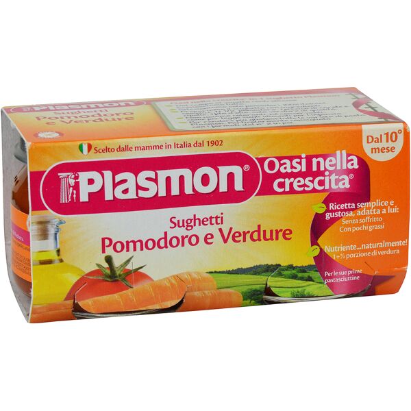 plasmon (heinz italia spa) plasmon sughetti pomodoro+verdure 2x80g