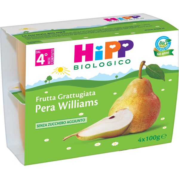 hipp italia srl hipp bio merenda pera will.4x100g