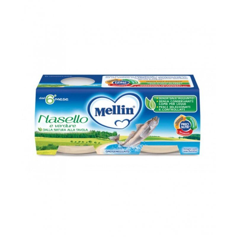 danone nutricia spa soc.ben. omogeneizzato di pesce nasello mellin 4x80g