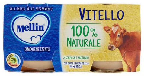 danone nutricia spa soc.ben. mellin omogeneizzato vitello 2x120g