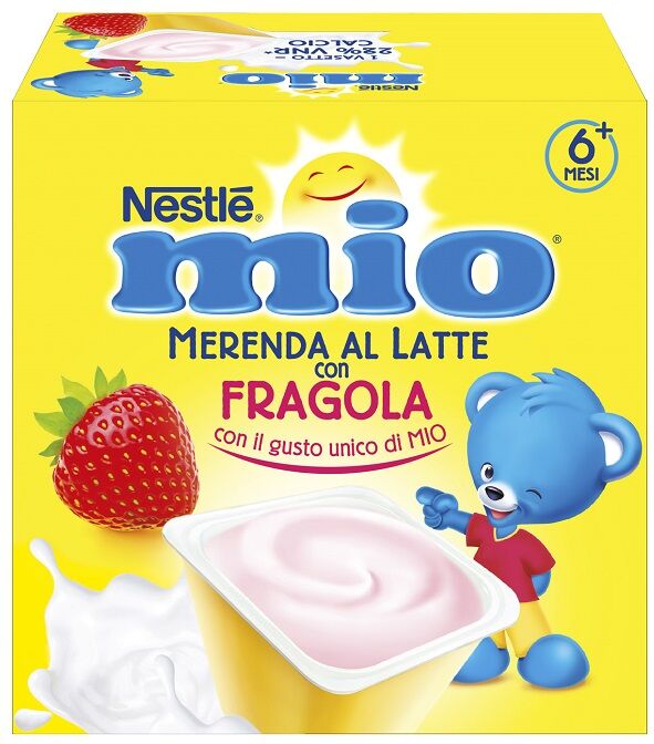 nestle' italiana spa mio merenda al lattea fragola 4x100g