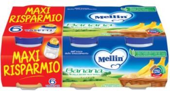 danone nutricia spa soc.ben. omogeneizzato mellin banana 6x100g