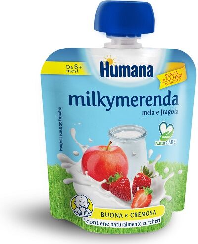humana italia spa milkymerenda mela/fragola 100g