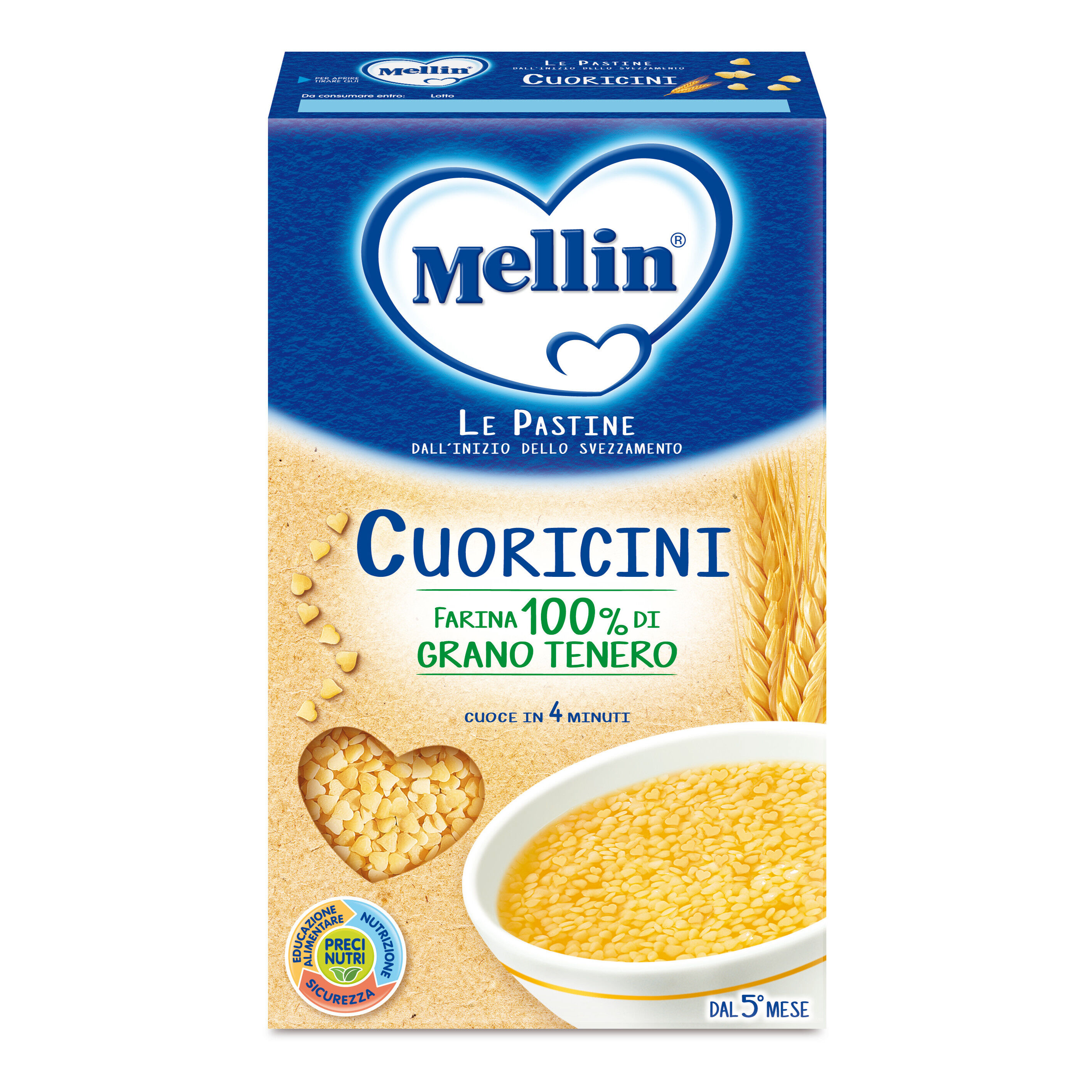 danone nutricia spa soc.ben. mellin pastina cuoricini 320g