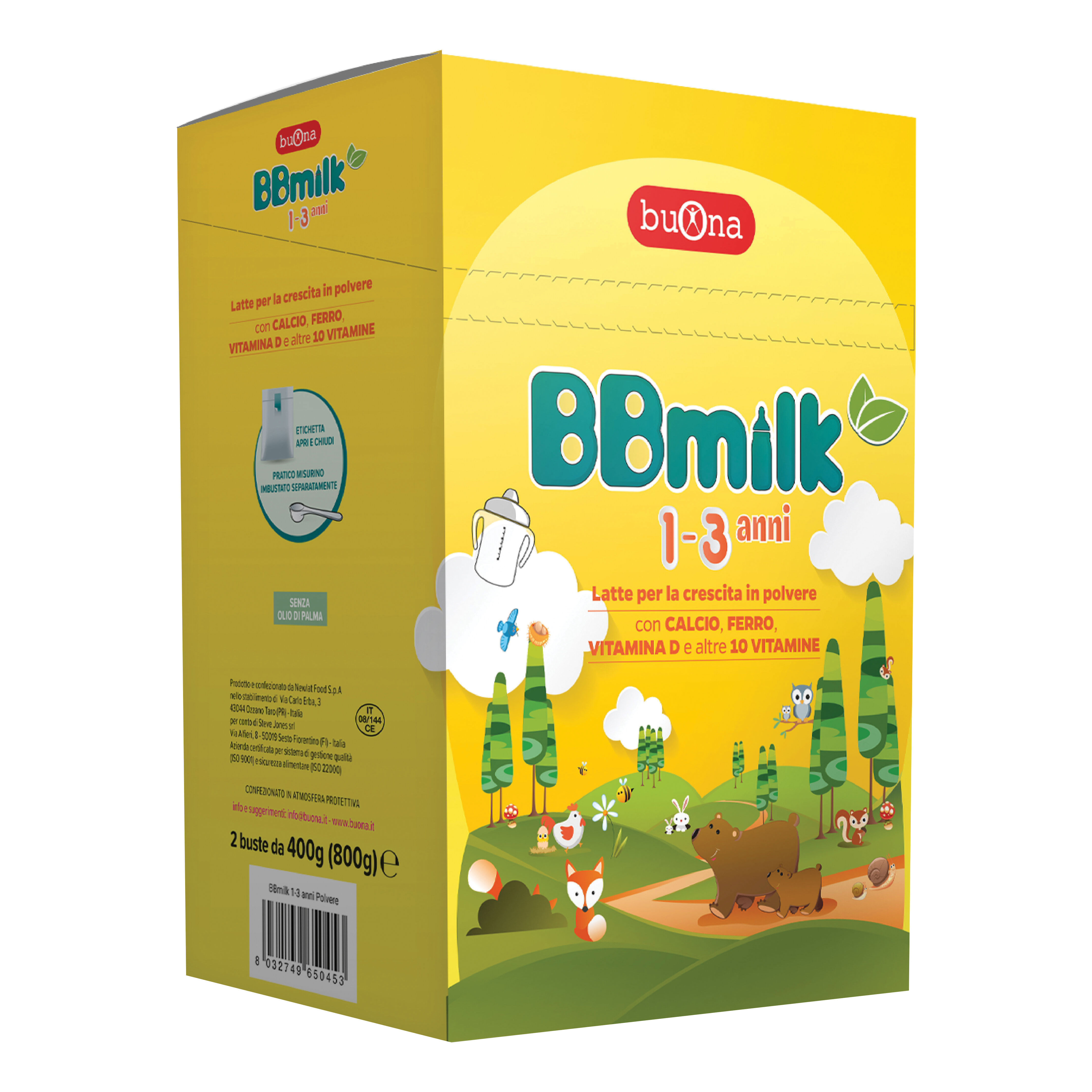 steve jones bb milk 1-3 anni polvere 800g