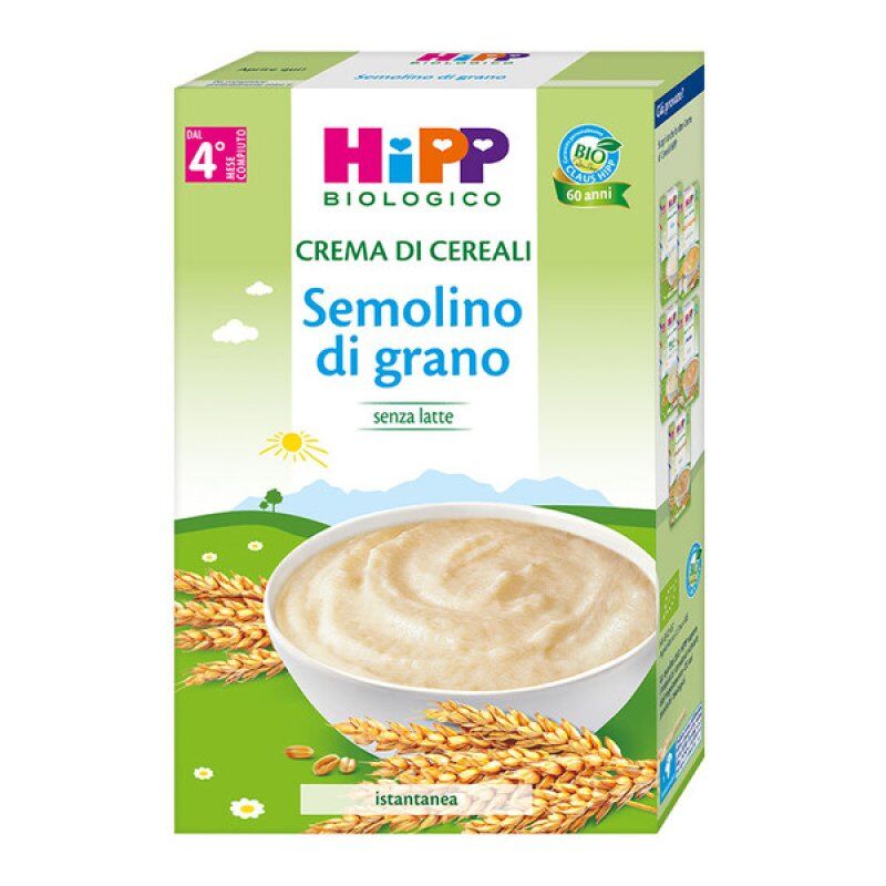 Hipp Italia Srl Crema Cereali Semolino Di Grano Hipp Bio 200g
