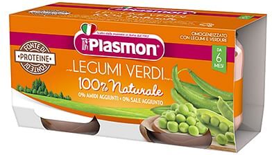 Plasmon Omogeneizzato Legumi Verdi 2x80 G