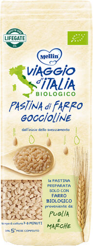 Danone Nutricia Spa Soc.Ben. Mellin Bio Pasta Gocce Farro 320g