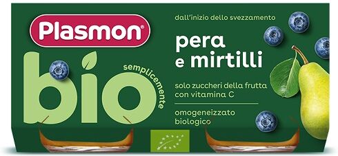 Plasmon (Heinz Italia Spa) Omo Pl.Pera/mirtillo Bio 2x80g