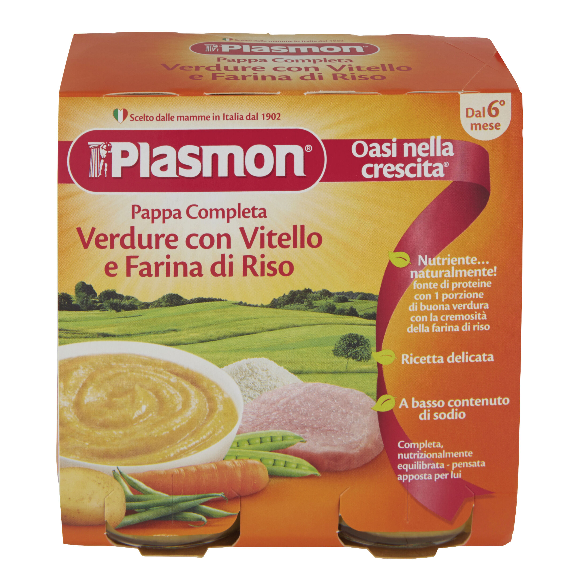 Plasmon Omo Pl.Pappa Vit/verd.2x190g