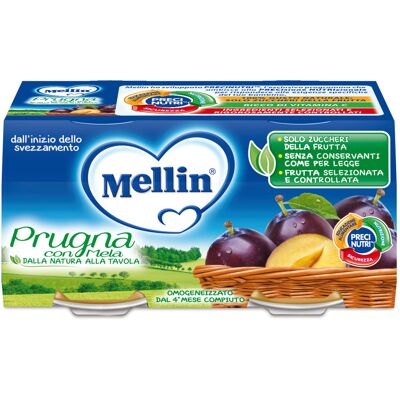 Nutricia Omogeneizzato Mellin Prugna 2x100g Nutricia Omogeneizzato Mellin Prugna 2x100g