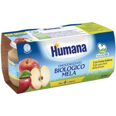 Purea di Mela Biologica Humana - 2x100g Alimento per Bambini Purea di Mela Biologica Humana - 2x100g Alimento per Bambini
