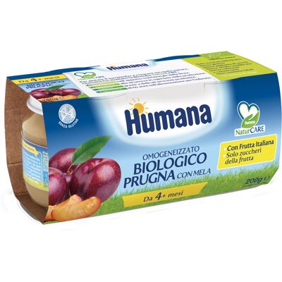 Purea Biologica di Prugna e Mela Humana - Cibo per bambini Purea Biologica di Prugna e Mela Humana - Cibo per bambini