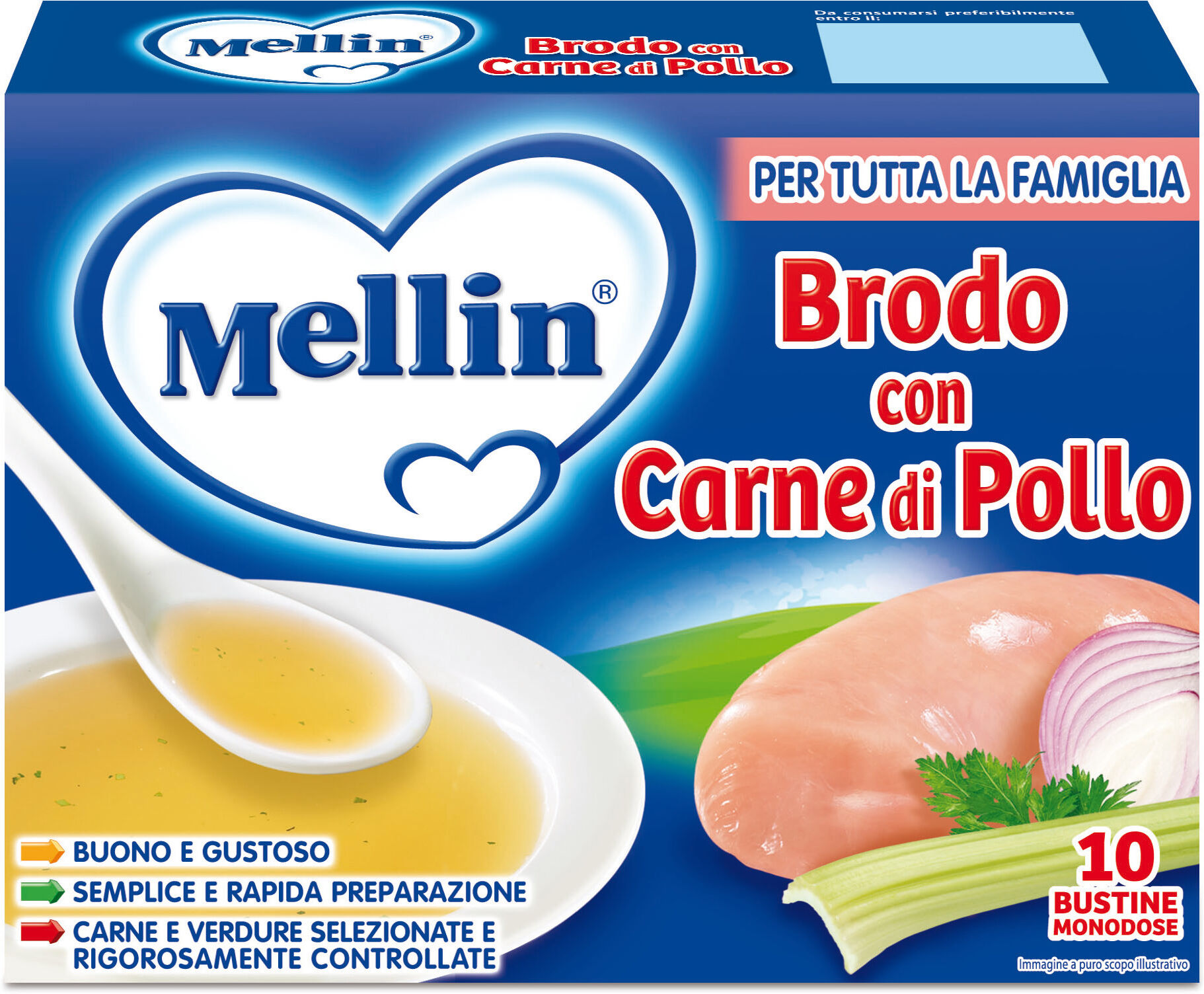 Mellin Brodo Carne E Pollo 50g