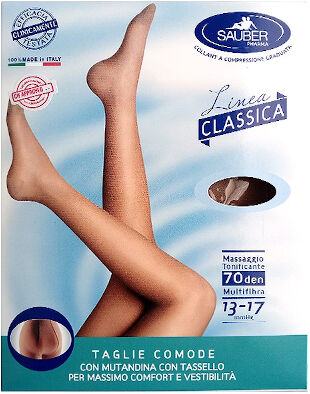 desa pharma srl sauber collant taglie comode 70 maglia microrete neutro beige 3 linea classica