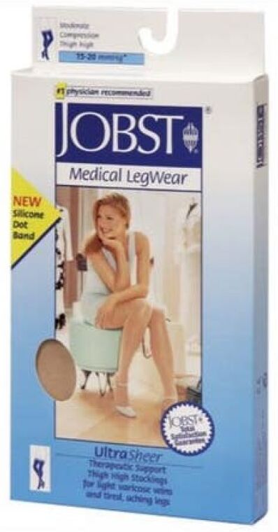 Essity Italy Spa Jobst ultra Sheer 10-15 Mmhg Autoreggenti Nero Taglia 5