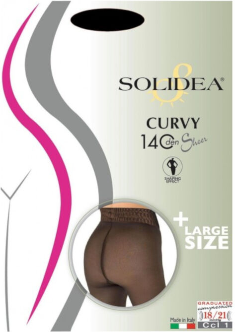 Solidea By Calzificio Pinelli Curvy 140 Sheer Cipria 3 Ml - Xl