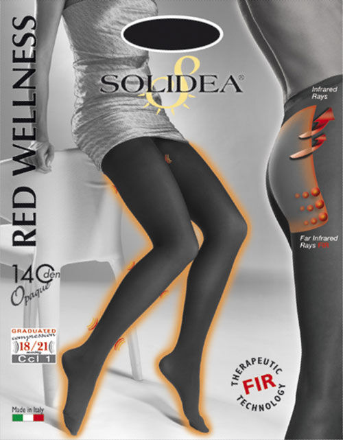 Solidea By Calzificio Pinelli Red Wellness 140 Opaque Navy 2 - M