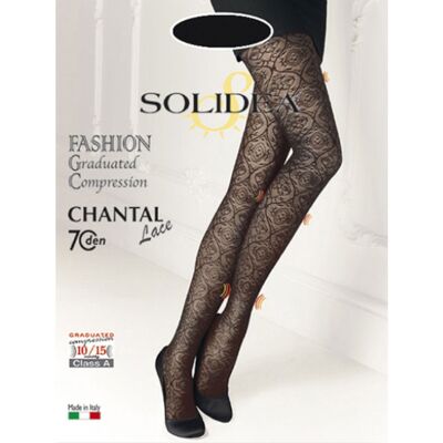 Solidea Collant In Pizzo Chantal Lace 70 Den Moka 3-Ml Solidea Collant In Pizzo Chantal Lace 70 Den Moka 3-Ml