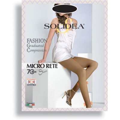 Solidea Micro Rete 70 Den Collant Compressivo Colore Sabbia Taglia 2-M Solidea Micro Rete 70 Den Collant Compressivo Colore Sabbia Taglia 2-M