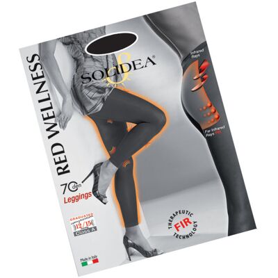 Solidea Red Wellness 70 Leggings Nero 4-L Solidea Red Wellness 70 Leggings Nero 4-L