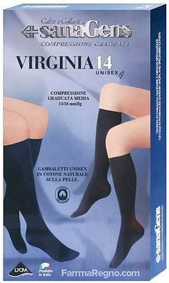 Essegi Spa Calza Uomo Virginia 14 Cot Blu 1 Xs