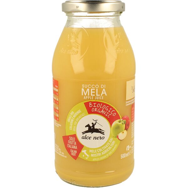 alce nero alce succo 100% mela bio 500ml