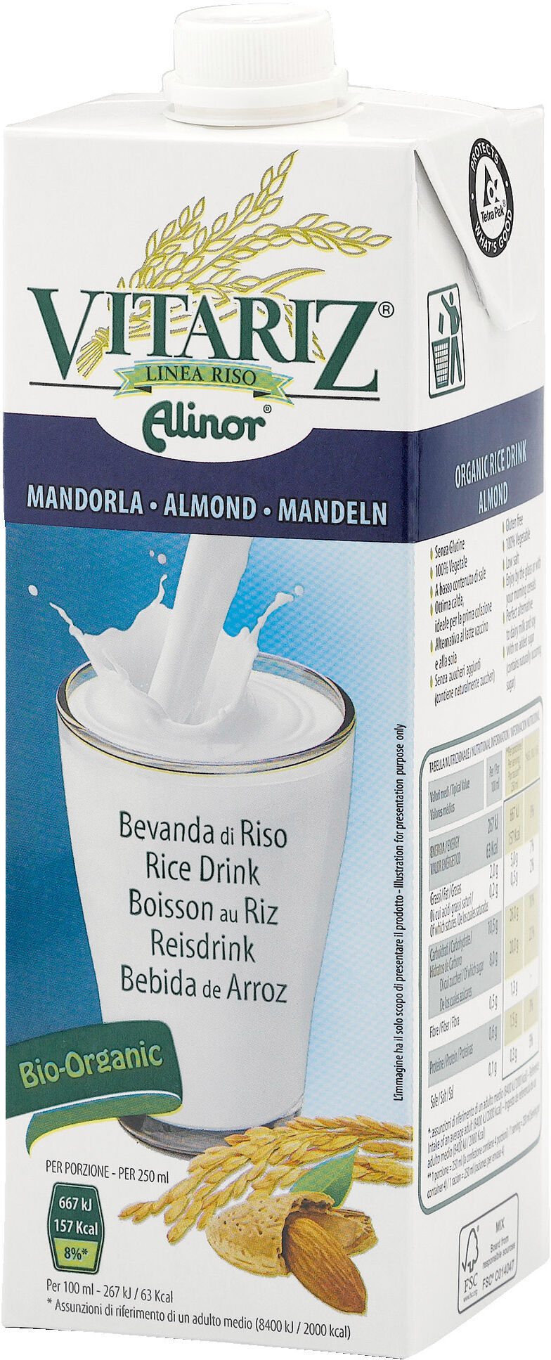 Biotobio Fdl Latte Riso-Vit Mand.1000ml