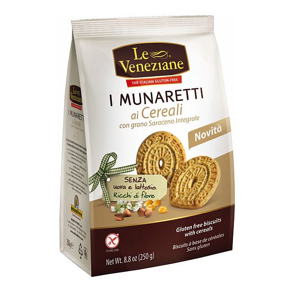 molino di ferro spa le veneziane munaretti biscotti cereali grano saraceno integrale 250 g