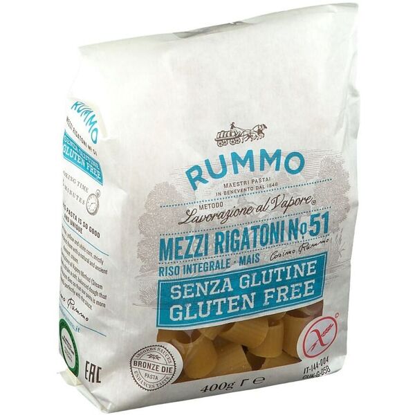 vima farm rummo mezzi rigatoni n51 di riso integrale e mais 400 g