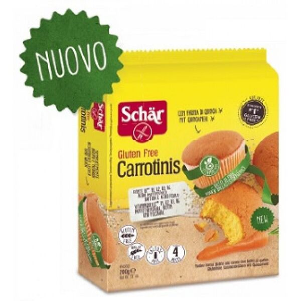 dr.schar spa schar carrotinis tortine alla carota 4 porzioni da 50 g