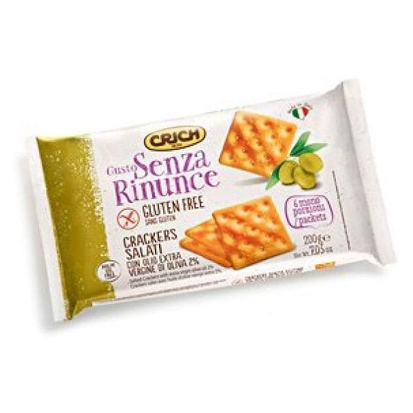 nuova ind. biscotti crich spa gusto senza rinunce crackers salati con olio extravergine di oliva 2% 200 g