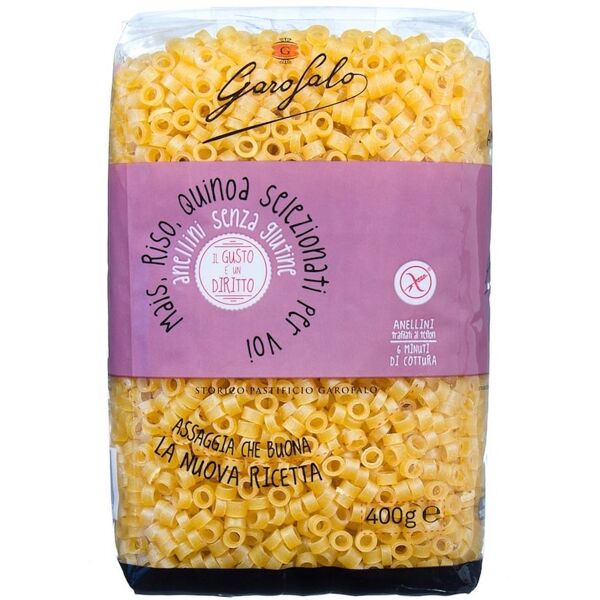 pastificio lucio garofalo spa garofalo anellini senza glutine 400 g